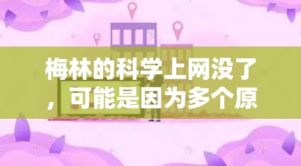 梅林的科学上网没了，可能是因为多个原因导致的网络问题。以下是一些可能的原因和解决步骤