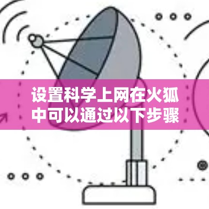 设置科学上网在火狐中可以通过以下步骤进行