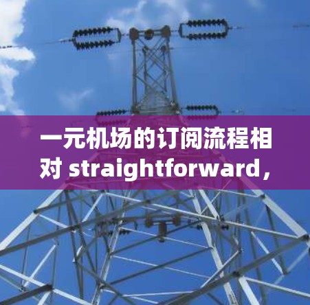 一元机场的订阅流程相对 straightforward，主要涉及使用手机应用程序进行操作。以下是一个清晰的步骤指南