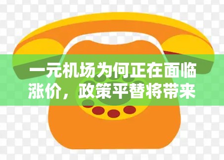一元机场为何正在面临涨价,政策平替将带来哪些改变? 一元机场为何正在面临涨价,政策平替将带来哪些改变?