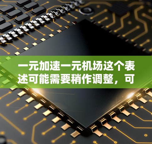 一元加速一元机场这个表述可能需要稍作调整,可能是一元加速一元机场或者一元机场本身。以下是一些可能的解释和含义 一元加速一元机场这个表述可能需要稍作调整,可能是一元加速一元机场或者一元机场本身。以下是一些可能的解释和含义