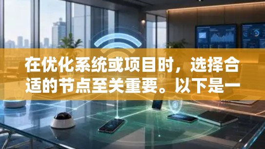 在优化系统或项目时,选择合适的节点至关重要。以下是一些通用的节点推荐和优化方法,帮助你更好地定位和优化节点 在优化系统或项目时,选择合适的节点至关重要。以下是一些通用的节点推荐和优化方法,帮助你更好地定位和优化节点