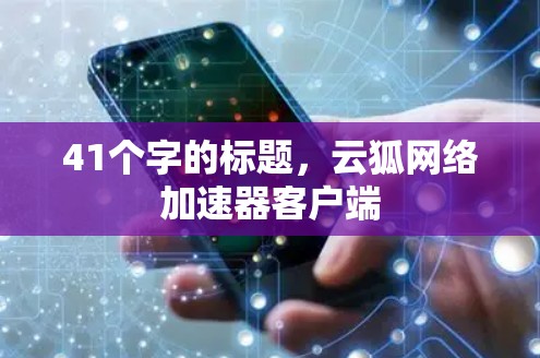41个字的标题,云狐网络加速器客户端 41个字的标题,云狐网络加速器客户端