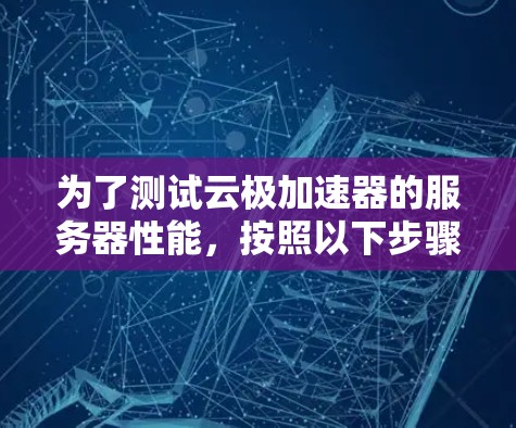 为了测试云极加速器的服务器性能，按照以下步骤操作