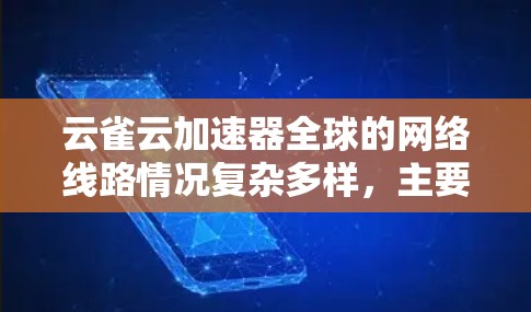 云雀云加速器全球的网络线路情况复杂多样,主要取决于运营商的网络覆盖范围、网络速度、流量支持以及是否有额外的服务。以下是对全球主要运营商云雀云加速器的简要分析