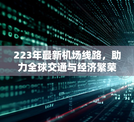 223年最新机场线路，助力全球交通与经济繁荣