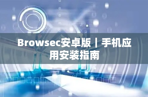 Browsec安卓版｜手机应用安装指南